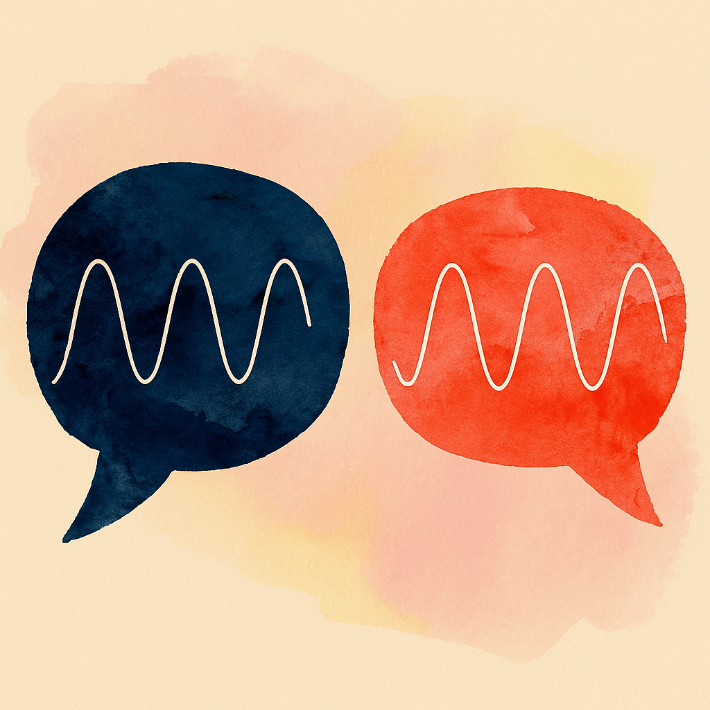 Cover illustration for Conversational thinking - Designing AI-enabled services