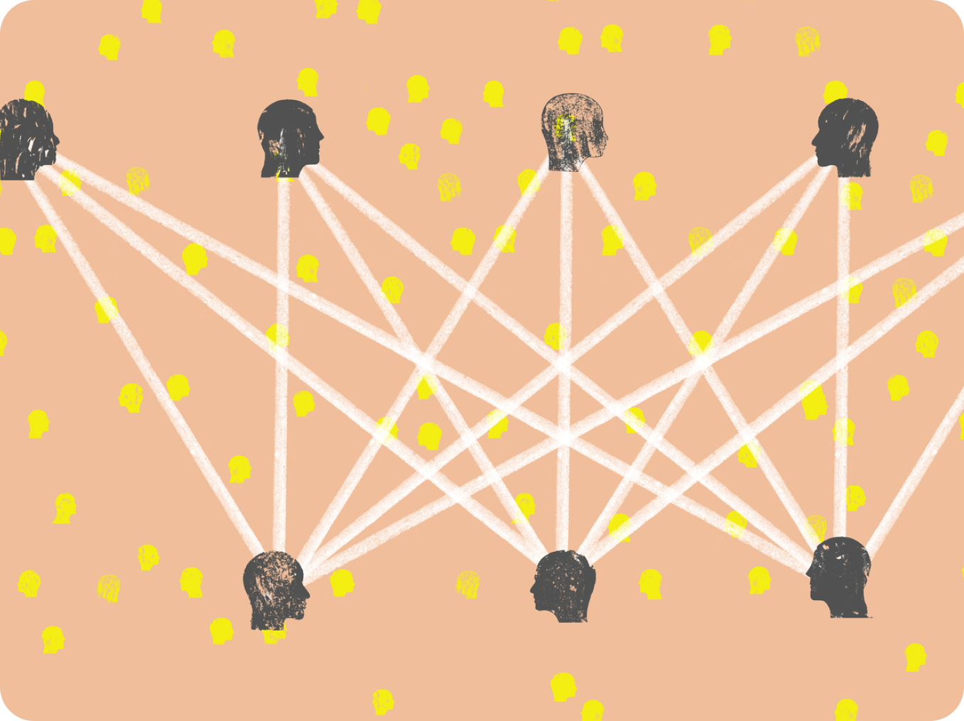 Cover illustration for The New Design Canvas in the Age of Intelligence
